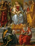 Luca Signorelli Virgin Enthroned with Saints Germany oil painting artist